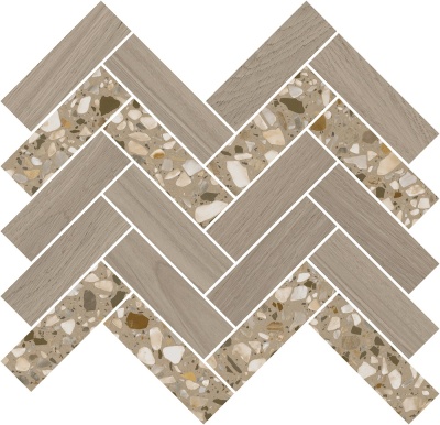 Декор Монтиони мозаичный коричневый светлый 34x35,5x0,9 Декор Монтиони мозаичный коричневый светлый 34x35,5x0,9