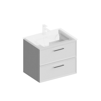 Тумба PIANO Classic подвесная 65, ясень белый матовая