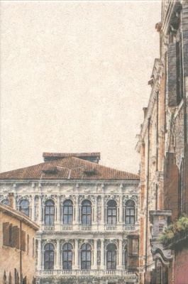 Панно Золотой пляж Venezia матовый (из 8 ч. разм. 20х30) 80x60x0,69