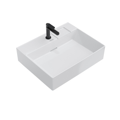 Раковина LOGICA мебельная с одним отверстием 60, белая глянцевая