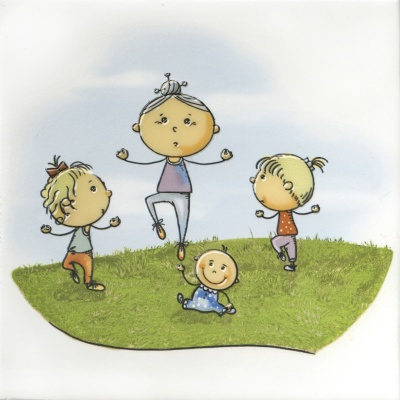 Декор Весёлые старты «Йога» 20x20x0,69 Декор Весёлые старты «Йога» 20x20x0,69