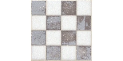 Вставка Амальфи орнамент коричневый 9,8x9,8x0,7