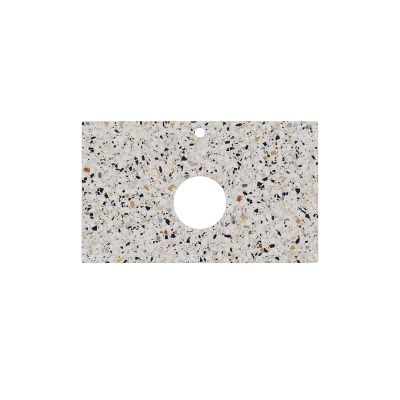 Столешница из керамогранита для накладных раковин Бричиола 80 см, белый натуральный Столешница из керамогранита для накладных раковин Бричиола 80 см, белый натуральный