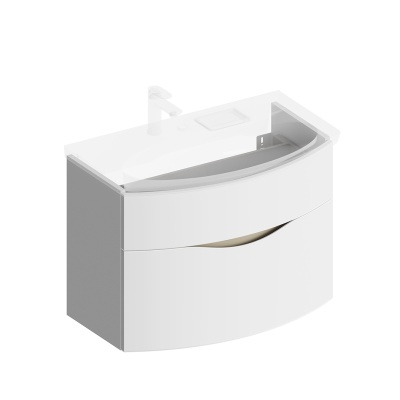 Тумба RIVA подвесная 80, белая матовая Тумба RIVA подвесная 80, белая матовая