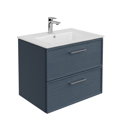 Тумба PIANO Classic подвесная 65, ясень синий матовый