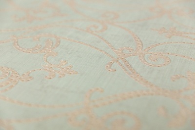 Обои виниловые на флизелиновой основе Дамаск мотив, зелёный