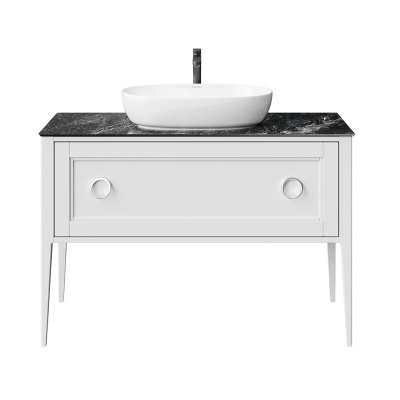 Тумба PLAZA Classic Neo напольная с ящиками 120, белая матовая Тумба PLAZA Classic Neo напольная с ящиками 120, белая матовая