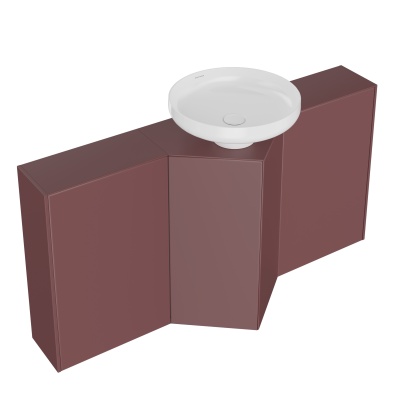 Тумба-модуль CARAVAN хранение без боковин, подвесная 45, push, марокканский гранатовый Тумба-модуль CARAVAN хранение без боковин, подвесная 45, push, марокканский гранатовый