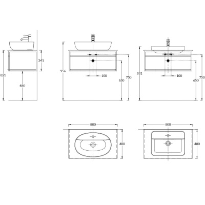 Металлическая структура PLAZA Next подвесная 80, черная матовая