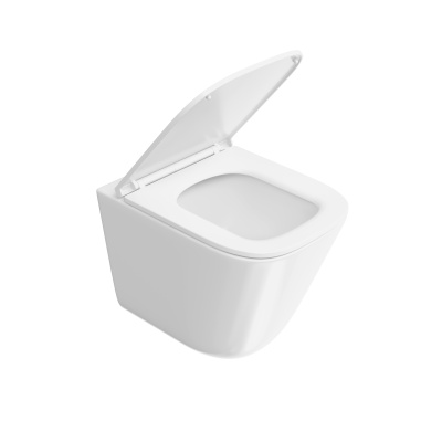 Унитаз Кубо Торнадо подвесной с системой смыва торнадо с крепежом и сиденьем, белый глянцевый Унитаз Кубо Торнадо подвесной с системой смыва торнадо с крепежом и сиденьем, белый глянцевый