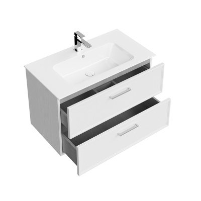 Тумба PIANO Classic подвесная 85, ясень белый матовая