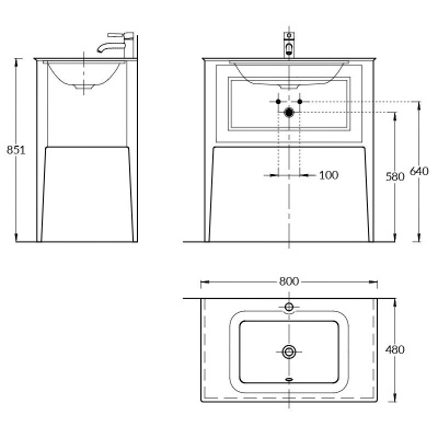 Тумба PLAZA Classic Neo напольная с ящиком 80, белая матовая Тумба PLAZA Classic Neo напольная с ящиком 80, белая матовая
