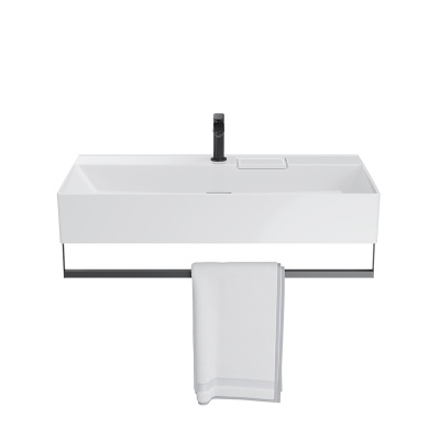 Раковина LOGICA мебельная\подвесная с одним отверстием 90, белая глянцевая Раковина LOGICA мебельная\подвесная с одним отверстием 90, белая глянцевая