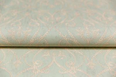 Обои виниловые на флизелиновой основе Дамаск мотив, зелёный