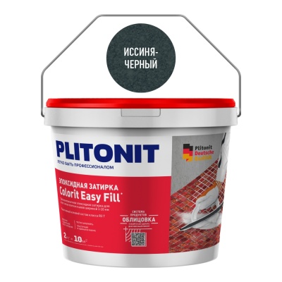 PLITONIT COLORIT EASY FILL (Иссиня-черный) - 2кг