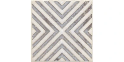Вставка Амальфи орнамент коричневый 9,8x9,8x0,7