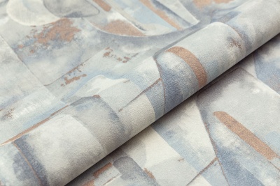 Обои виниловые на флизелиновой основе Фреш мотив, синий, абстракция Обои виниловые на флизелиновой основе Фреш мотив, синий, абстракция