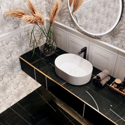 Раковина ARTBASIN Vento накладная 50, белая матовая