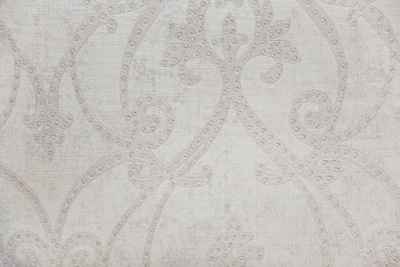 Обои виниловые на флизелиновой основе Дамаск мотив, бежево-серый