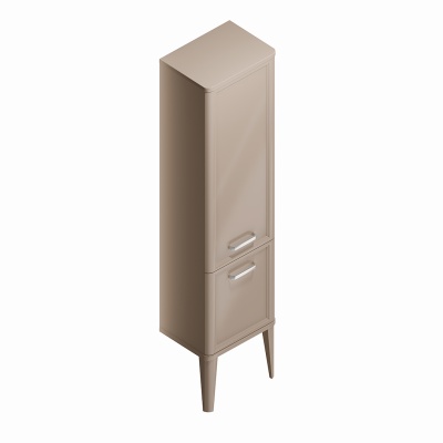 Пенал POMPEI напольный\подвесной 150, камео бежевый глянцевый Пенал POMPEI напольный\подвесной 150, камео бежевый глянцевый