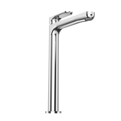 Смеситель для раковины OLE однорычажный высокий без донного клапана, хром глянец