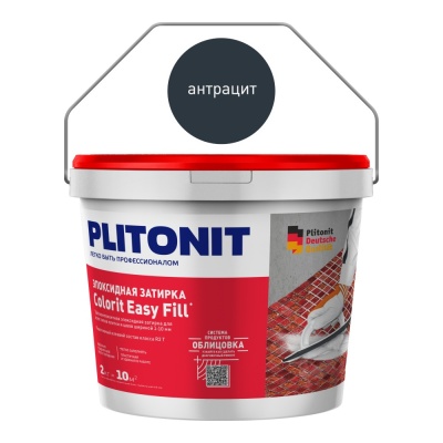 PLITONIT Colorit EasyFill (антрацит) - 2 кг