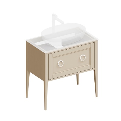 Тумба PLAZA Classic Neo напольная с ящиками 80, капучино матовая Тумба PLAZA Classic Neo напольная с ящиками 80, капучино матовая