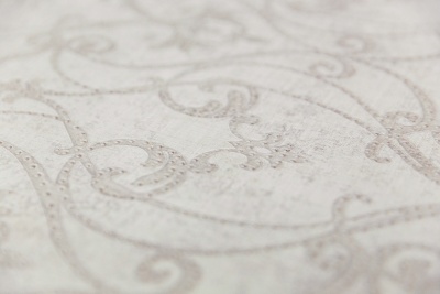 Обои виниловые на флизелиновой основе Дамаск мотив, бежево-серый