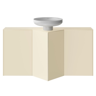 Тумба-модуль CARAVAN хранение без боковин, подвесная 45, push, сливочная матовая Тумба-модуль CARAVAN хранение без боковин, подвесная 45, push, сливочная матовая