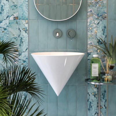 Раковина CONO подвесная 44, белая глянцевая Раковина CONO подвесная 44, белая глянцевая