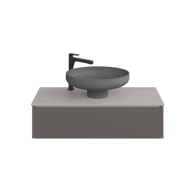 Столешница MAGICA для раковины SAFI Риккарди 90 см, серая матовая