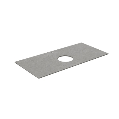 Столешница из керамогранита для накладных раковин, Фондамента 100 см, серый натуральный