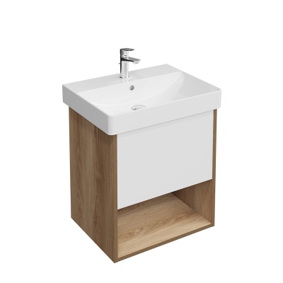 Тумба PRO подвесная 1 ящик 55, вяз швейцарский