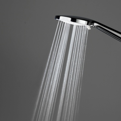 Душевая колонна круглая FONTE на 2 потока без смесителя, черный матовый