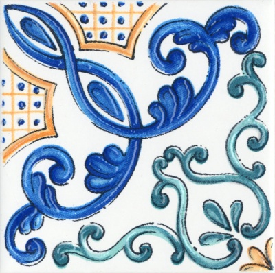 Декор Капри майолика глянцевый 20x20x0,69 Декор Капри майолика глянцевый 20x20x0,69