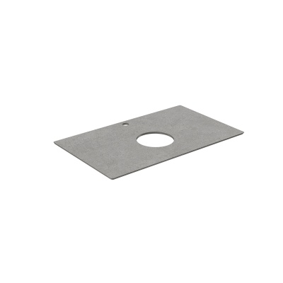 Столешница из керамогранита для накладных раковин, Фондамента 80 см, серый натуральный