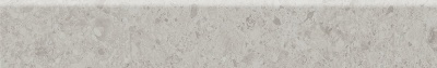 Плинтус Чеппо ди Гре серый светлый матовый обрезной 60x9,5x0,9