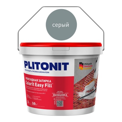PLITONIT Colorit EasyFill (серый) - 2 кг