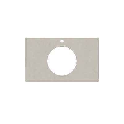 Столешница из керамогранита для раковин, встраиваемых сверху Про Чементо 80 см, серый светлый натуральный