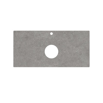 Столешница из керамогранита для накладных раковин, Фондамента 100 см, серый натуральный