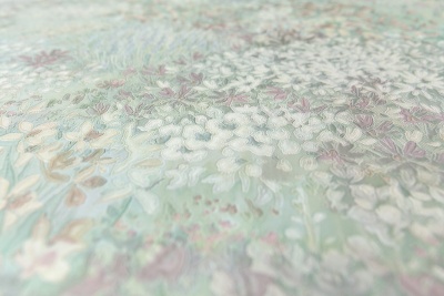 Обои виниловые на флизелиновой основе Апрель мотив 2, зелёный