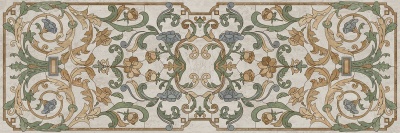 Декор Эвора глянцевый обрезной 30x89,5x0,9