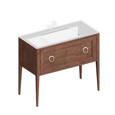 Тумба PLAZA Classic Neo напольная с ящиком 100, орех Тумба PLAZA Classic Neo напольная с ящиком 100, орех