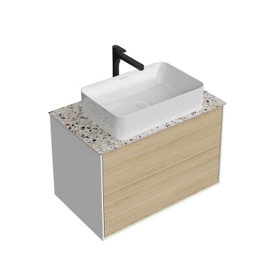 Тумба PLAZA Modern подвесная 80, push, 2 ящика, дуб виченца Тумба PLAZA Modern подвесная 80, push, 2 ящика, дуб виченца