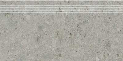 Ступень Чеппо ди Гре серый матовый обрезной 30x60x0,9