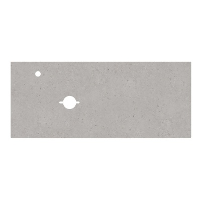 Столешница из керамогранита для раковин SAFI Риккарди 120 см, серый светлый матовый