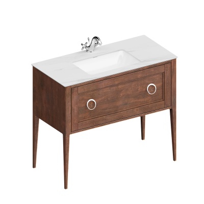 Тумба PLAZA Classic Neo напольная с ящиком 100, орех Тумба PLAZA Classic Neo напольная с ящиком 100, орех