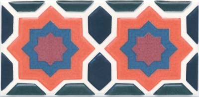 Декор Алькасар глянцевый 7,4x15x0,69