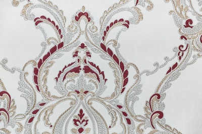 Обои виниловые на флизелиновой основе Ориент мотив, белый красный