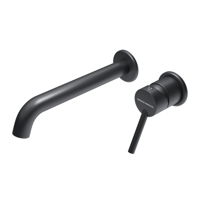 Смеситель для раковины XPRO настенный с внутренней частью, матовый черный